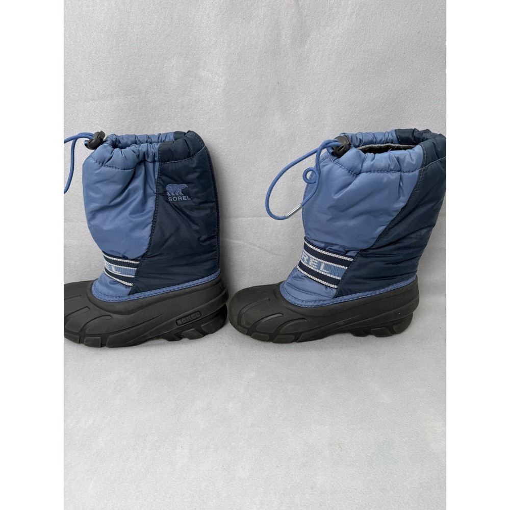 Sorel Kids Flurry Blue Waterproof Winter Snow Boots NY1799-498 Size 3 - Picture 4 of 8